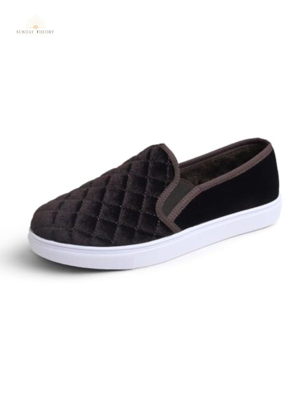 Women's Quilted Slip On Loafers Comfort Casual Sneaker Flats